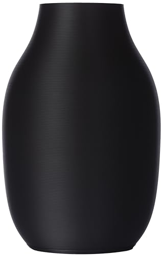 Blumenvase/Tischvase/Dekovase Sara 20 cm für Schnitt-/ Trockenblumen | nachhaltig | wasserdicht | (Schwarz) von 3D Vase