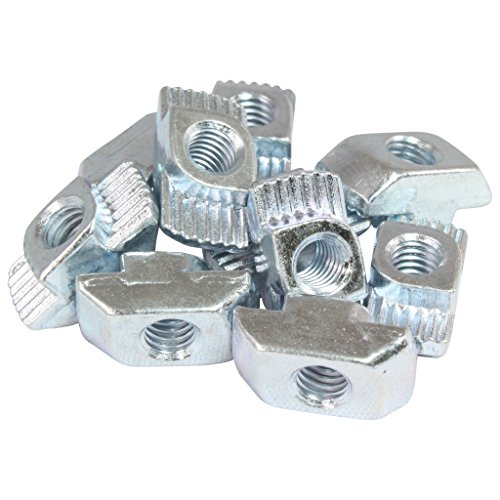 100x Hammermutter Nut 10 - Typ B - M6 Steg 3,0 mm, Stahl verzinkt von 3D24_eu