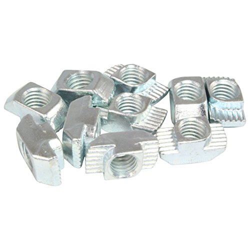 100x Hammermutter Nut 10 - Typ B - M8 Steg 3,0 mm, Stahl verzinkt von 3D24