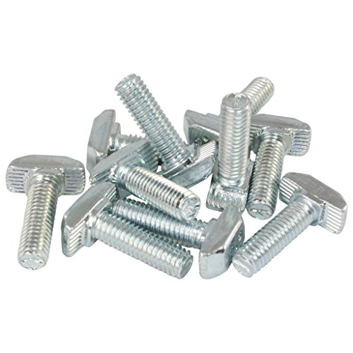100x Hammerschraube Nut 8 - Typ B - M6 x 20 mm, Steg 1,5 mm, Stahl verzinkt von 3D24