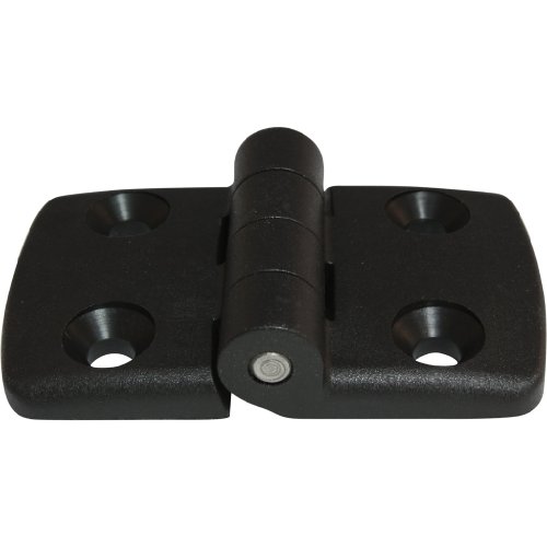 Scharnier Kunststoffscharnier Kombischarnier Kunststoff 40/40 nicht aushängbar 48 x 77 mm schwarz von 3D24