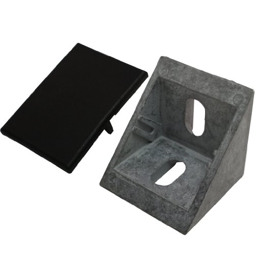 Set Winkel und Abdeckkappe 40, 40x40x40 mm flach M8 Nut 8 Zink blank Set Winkel und Abdeckkappe 40, 40x40x40 mm flach M8 Nut 8 Zink blank von 3D24