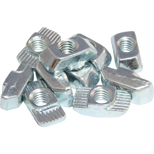 10 x Hammermutter Nut 8 M6 Steg 1,5 mm blau verzinkt von 3D24