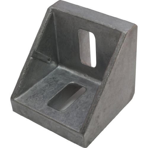 10 x Winkel, Aluwinkel, 45 42x42x42 mm M8 Nut 10 Alu von 3D24