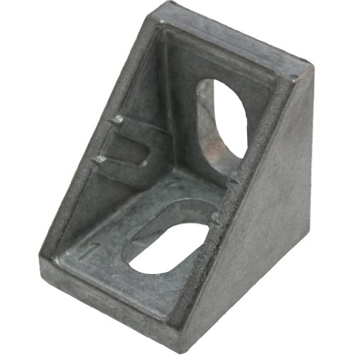 10 x Winkel, Zinkwinkel 20 20x20x17 mm M5 Nut 5 Zink blank von 3D24
