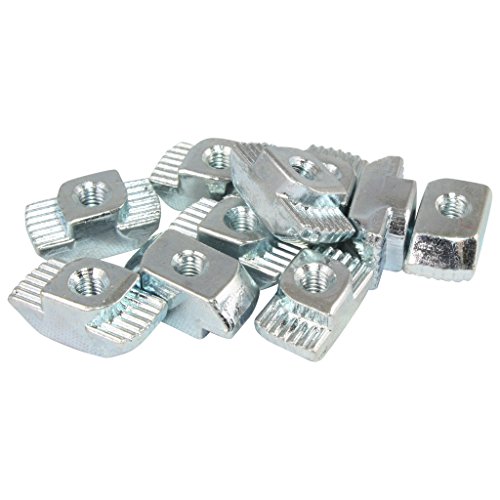 100x Hammermutter Nut 10 - Typ B - M4 Steg 3,0 mm, Stahl verzinkt von 3D24