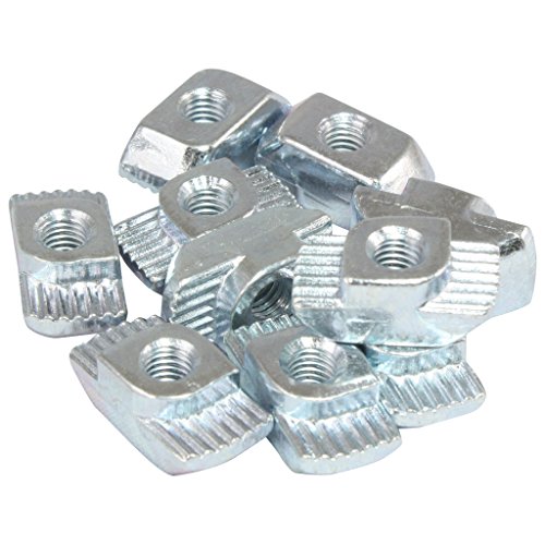 100x Hammermutter Nut 10 - Typ B - M5 Steg 3,0 mm, Stahl verzinkt von 3D24