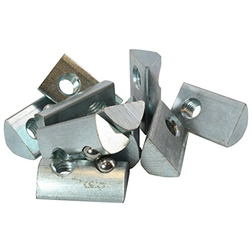 10x Nutenstein 8 St Nut 8 - Typ I - M8 ohne Steg, Federkugel, Stahl verzinkt von 3D24