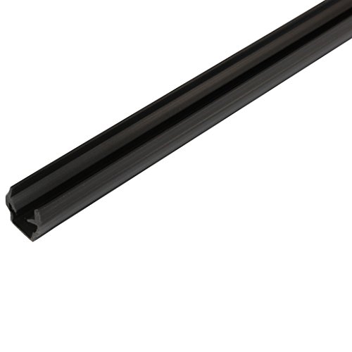 3D24 10x1m Edelstahl Abdeckprofil Nut 6 mm - Schwarz von 3D24