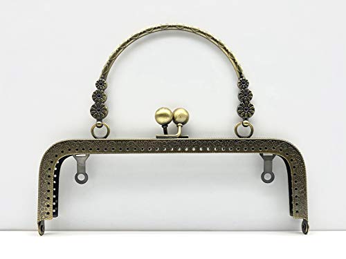 Handtaschen-Rahmen zum Aufbügeln, 17,8 cm, mit Griffen, für die Herstellung von Handtaschen, Anti-Bronze D45 von 3DANCraftit