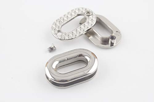 Z39A Ösen 15 mm ovale Zinklegierung Unterlegscheiben für Kleidung Lederhandwerk Taschen Handwerk und Kleidung Ersatz 10 Stück pro Charge von 3DANCraftit