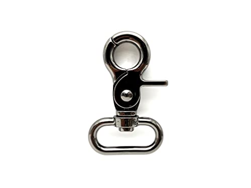 Zink Legierung Karabiner Karabinerhaken für Gurt Handtasche Tasche Schlüssel Ring DIY Craft 1 inch / 25mm gunmetal J8 von 3DANCraftit