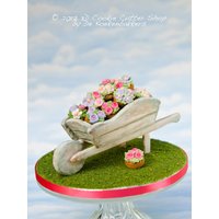 3D-Lebkuchen-Schubkarren-Ausstechformen-Set 3D-Lebkuchen-Schubkarren-Ausstechformen-Set von 3DCookieCutterShop