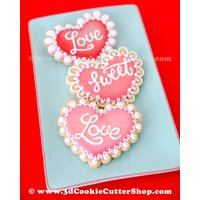 Ausstechform Herz Mit Wellenschliff | Keks - Fondant Tonausstecher Valentinstagsgeschenk Keksausstecher Importstück von 3DCookieCutterShop