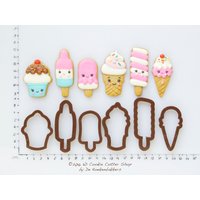 Eiscreme-Ausstechformen-Set | Keks - Fondant Tonausstecher Keksausstecher Importstück von 3DCookieCutterShop