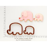 Elefant #1 Ausstechformen-Set von 3DCookieCutterShop