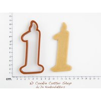 Geburtstagskerze Nummer Eins Ausstecher Geburtstagskerze Nummer Eins Ausstecher von 3DCookieCutterShop