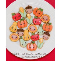 Herbst/Thanksgiving Mikro-/Mini-Ausstechformen-Set | Keks-, Fondant - Und Tonausstecher Keksausstecher Importstück von 3DCookieCutterShop