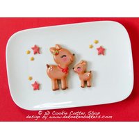 Hirsch #1 Ausstechform | Keks - Fondant Tonausstecher Keksausstecher Importstück von 3DCookieCutterShop