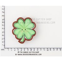 Kleeblatt-Ausstecher | Keks-, Fondant - Und Tonausstecher Keksausstecher Importstück Kleeblatt-Ausstecher | Keks-, Fondant - Und Tonausstecher Keksausstecher Importstück von 3DCookieCutterShop