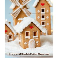 Kleines Lebkuchenhaus Nr. 1 Ausstecher-Set | Tonhaus-Ausstecher-Set Haus Ausstecher Kleines Lebkuchenhaus Nr. 1 Ausstecher-Set | Tonhaus-Ausstecher-Set Haus Ausstecher von 3DCookieCutterShop