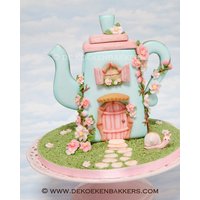 Lebkuchen-Teekanne-Ausstechformen-Set | Lebkuchenhaus-Bausatz Fondant-Ausstechformen Tonschneider Bäcker Geschenk Weihnachtsbäckerei von 3DCookieCutterShop