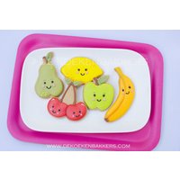 Mini-Ausstechformen-Set Mit Obst | Tonausstecher Fondantausstecher von 3DCookieCutterShop