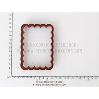 Rechteckiger Ausstecher Mit Wellenschliff | Keks-, Fondant - Und Tonausstecher Keksausstecher Importstück Rechteckiger Ausstecher Mit Wellenschliff | Keks-, Fondant - Und Tonausstecher Keksausstecher Importstück von 3DCookieCutterShop