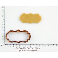 Rechteckiger Plätzchenausstecher von 3DCookieCutterShop