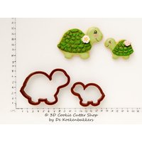 Schildkröten-Ausstechformen-Set | Fondant-Ausstechformen Ton-Ausstechformen von 3DCookieCutterShop