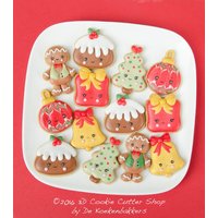 Weihnachts-Mini-Ausstechformen-Set von 3DCookieCutterShop