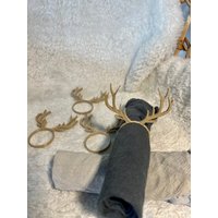 4Er Set Serviettenring Mit Hirschkopf Aus Bio-Kunststoff | Geweih Serviettenhalter Rehkopf Tischdeko Gedeck Minimalistisch 4Er Set Serviettenring Mit Hirschkopf Aus Bio-Kunststoff | Geweih Serviettenhalter Rehkopf Tischdeko Gedeck Minimalistisch von 3DDDruckwerkstatt