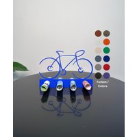 Rennrad Geldgeschenk - Line Art Mit 4 Löchern Darunter Für Geldscheine. Oberfläche Schimmernd Und Aus Bio Kunststoff Hergestellt von 3DDesign4HOME