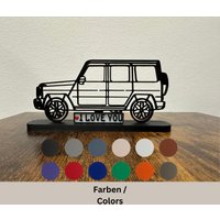 Silhouette Eines G Wagon 63 - Die Ikone Als Statue Das Perfekte Geschenk Für Alle G-Wagon Fans. Produziert in Bio Kunststoff von 3DDesign4HOME