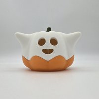 Halloween Kürbis-Geist | Deko Kürbis Mit Geist-Umhang Für Led Teelicht von 3DDomizil