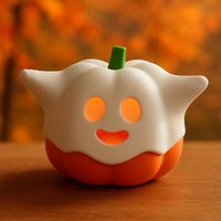 Geisterkürbis Mit Led-Teelicht | 3D-Gedruckte Halloween Deko Herbstdeko Aus Pla Handgemacht Süßes Gespenst Für Fenster & Tisch Geisterkürbis Mit Led-Teelicht | 3D-Gedruckte Halloween Deko Herbstdeko Aus Pla Handgemacht Süßes Gespenst Für Fenster & Tisch von 3DGeschenkeJM