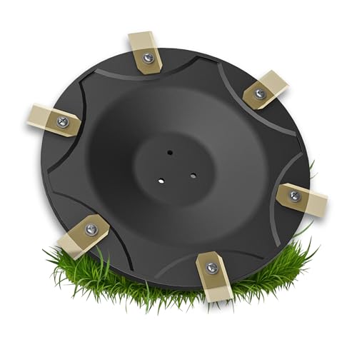3DHerb 6er Messerscheibe kompatibel mit ECOVACS Goat O500, O800, O1200, G1-800, G1-2000, G1 - Premium Mähteller aus glasfaserverstärktem Kunststoff für 6 Klingen (Messerscheibe ohne Klingen) von 3DHerb