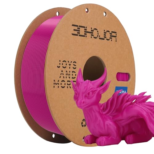 3DHoJor PLA Filament 1.75mm, 1kg 3D Drucker Filament PLA, Maßgenauigkeit +/- 0,02 mm, ultraschnelle Filament 3d Druckmaterialien, Vakuumverpackung,für FDM 3D Drucker, Lila von 3DHoJor