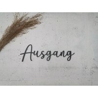 Ausgang Schild Türschild 3D Schriftzug Wandschild Selbstklebend Ausgang Schild Türschild 3D Schriftzug Wandschild Selbstklebend von 3DIndividuell