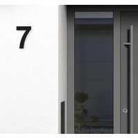 Hausnummer | Hausziffer Schwebendes Design Versteckte Befestigung 3D Druck Arial Höhe 20 cm von 3DIndividuell