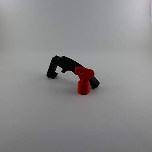 Abnehmbarer Griff SET für Lidl Monsieur Cuisine Connect MCC (Zubehör) (Grau + Teigblume Rot) von 3DJunkies