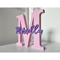 Türschild/Namensschild Mit Anfangsbuchstabe - Personalisierbar in Verschiedenen Farben Wanddeko & Geschenkidee 3D-Gedruckt Aus Pla Türschild/Namensschild Mit Anfangsbuchstabe - Personalisierbar in Verschiedenen Farben Wanddeko & Geschenkidee 3D-Gedruckt Aus Pla von 3DLetterLoft