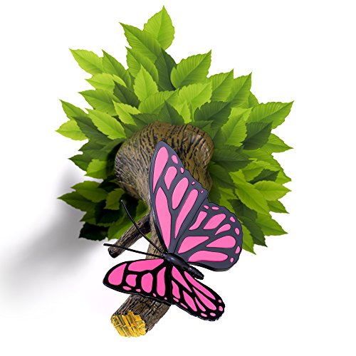 3D-Wandleuchte LED Schmetterling rosa von 3DLightFX