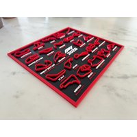 2026 Formel 1 Kalender | 3D Druck Motorsport F1 Monaco Silverstone Grandprix Fan Geschenk Ehemann Vater Sohn Geburtstag von LuminousLayersLab
