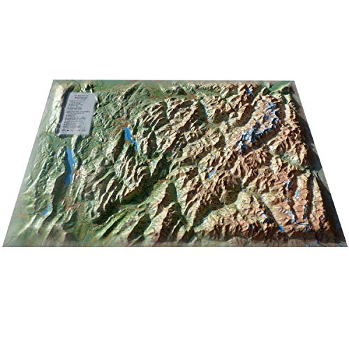 CARTE EN RELIEF DU MONT BLANC ET SA REGION von 3DMAP