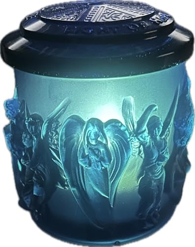 Engel-Windlicht aus Epoxidharz – Handgefertigter LED-Teelichthalter – Schutzengel-Deko & liebevolles Geschenk für besondere Anlässe (Blau) von 3DMB
