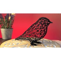 Dekor Vogel Im 3D-Gitterdesign, Skulptur, Perfekt Für Fensterbrett & Tisch, Geschenk Vogelliebhaber, Kollegin von 3DOfficeAT