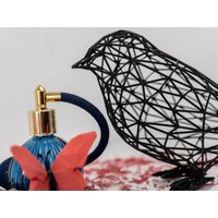 Filigrane Spatz-Deko Im 3D-Gitterstil | Charmante Vogel-Figur Für Regal Und Tisch Kreatives Geschenk Vogelliebhaber von 3DOfficeAT