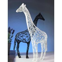 Exotic Giraffe Sculpture | African-Inspired Decor For Cozy Living Spaces Elegant Safari Ornaments Cultural Adornments Small Rooms von 3DOfficeAT