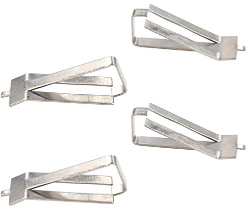 3DPLady | 4X 3D Drucker Befestigungs Clips (Klammern aus Edelstahl) für Glas Betten oder Auflagen wie z.b Steel Plates von 3DPLady